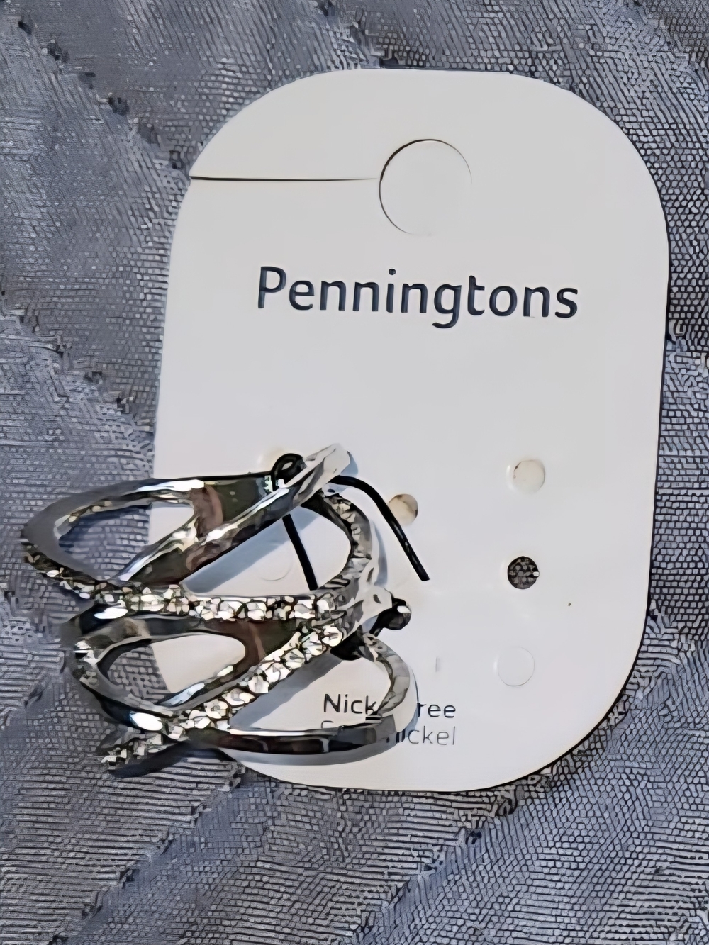 Penningtons Silver Crystal Accent Ring
